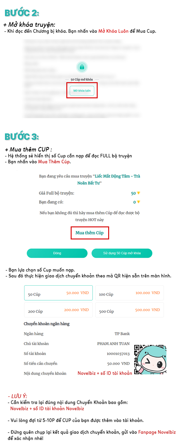 Bước 2, 3